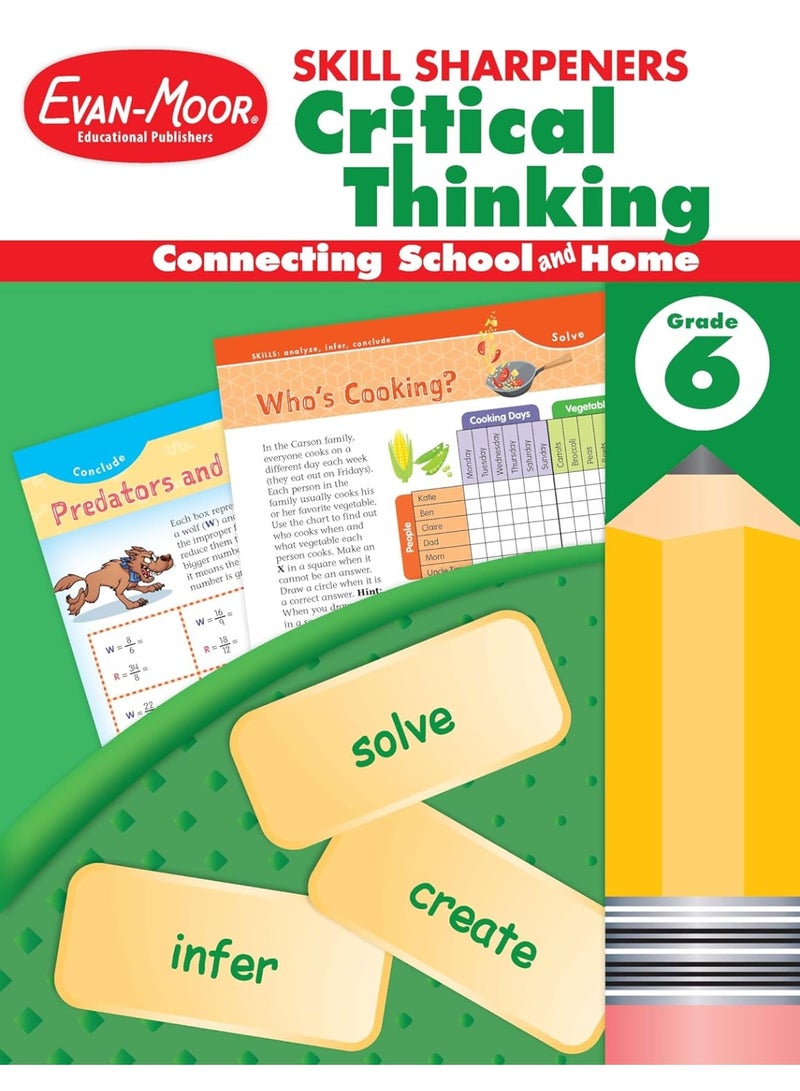 Skill Sharpeners: Critical Thinking, Grade 6 Workbook